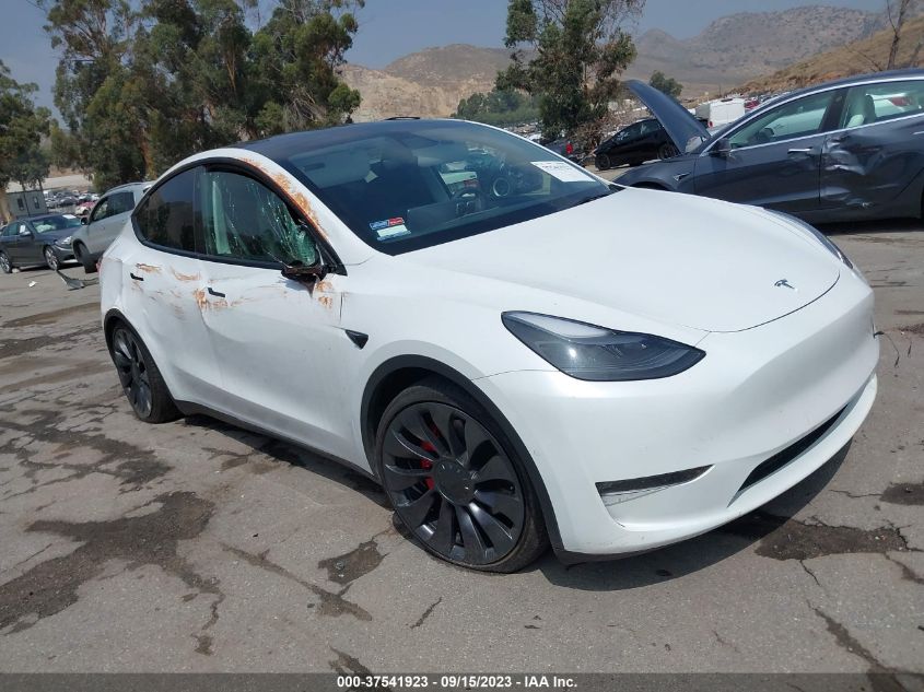 2021 Tesla Model Y Performance VIN: 5YJYGDEF8MF151209 Lot: 37541923