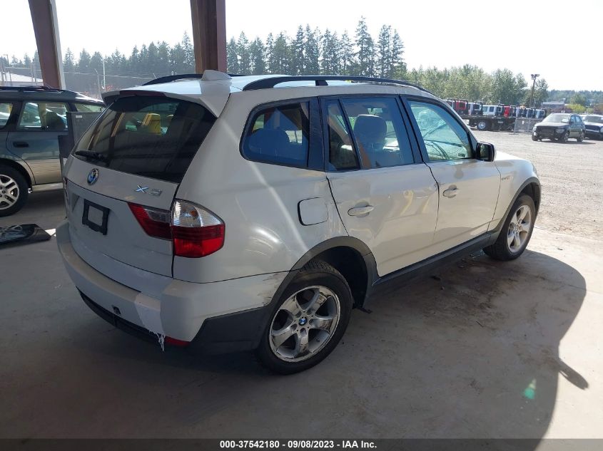 2007 BMW X3 3.0Si VIN: WBXPC93467WF15588 Lot: 37542180