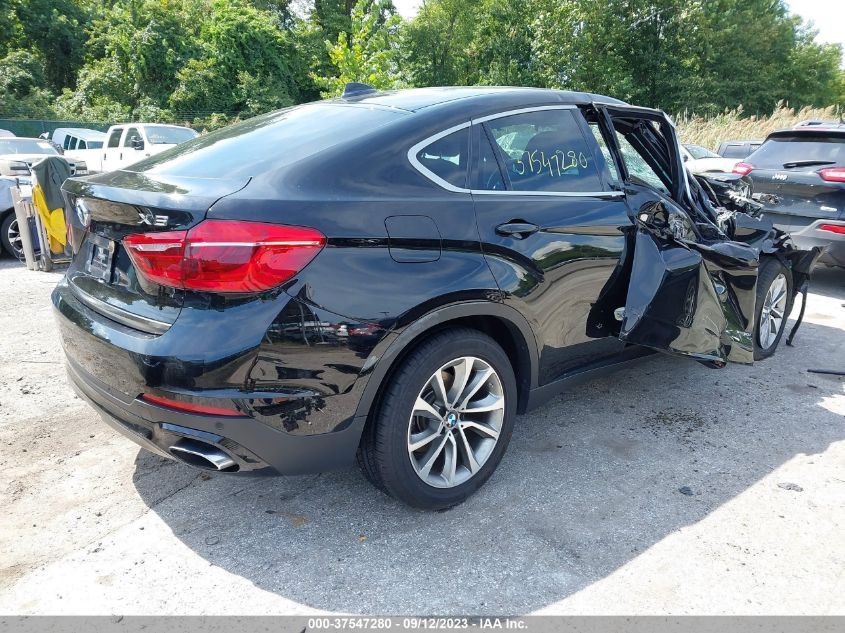 2019 BMW X6 xDrive50I VIN: 5UXKU6C51K0Z67029 Lot: 37547280