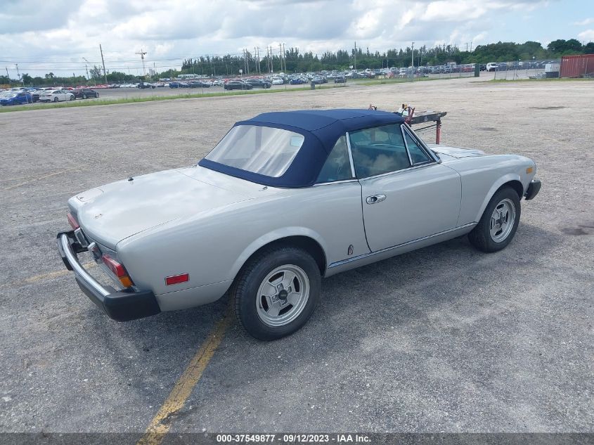 1982 Fiat 124 Spider VIN: ZFAAS00B6C8188164 Lot: 37549877