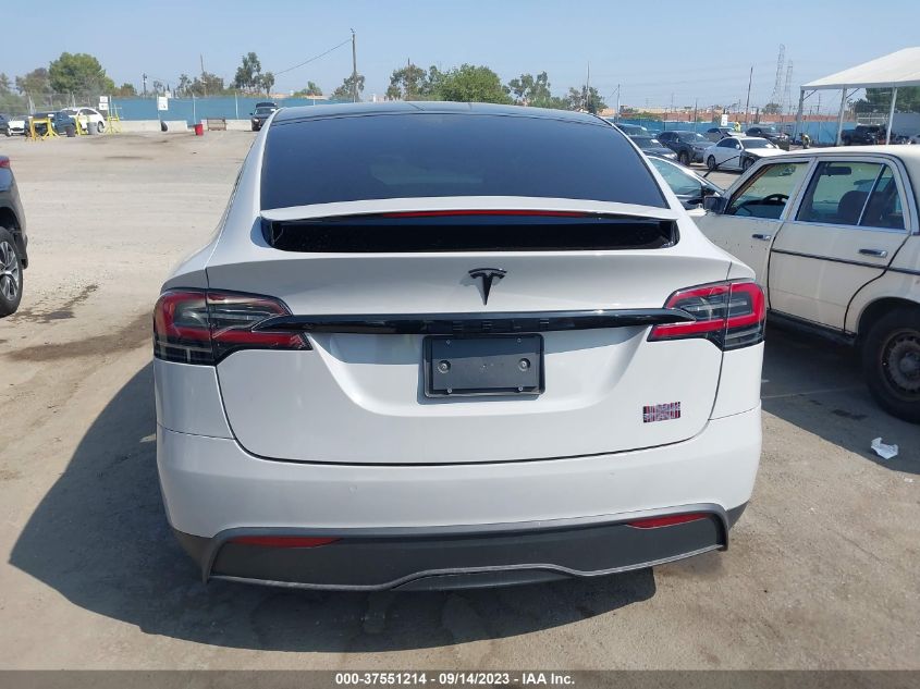 2022 Tesla Model X Plaid VIN: 7SAXCBE69NF355744 Lot: 37551214