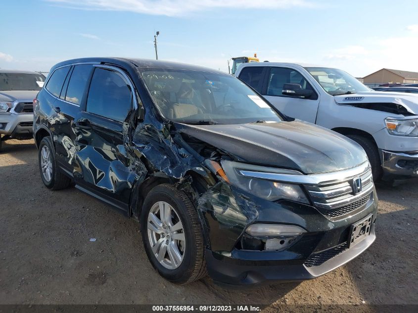 2016 Honda Pilot Lx VIN: 5FNYF5H14GB028567 Lot: 37556954