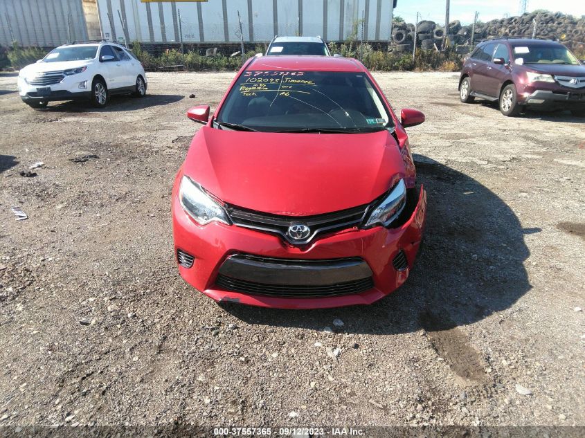 2T1BURHE2GC483458 2016 Toyota Corolla Le