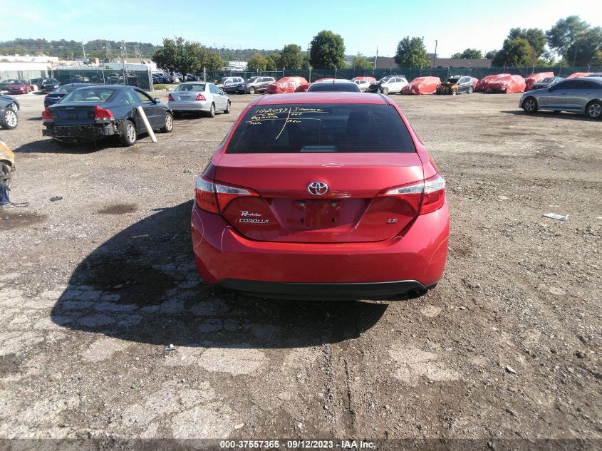 2016 Toyota Corolla Le VIN: 2T1BURHE2GC483458 Lot: 37557365