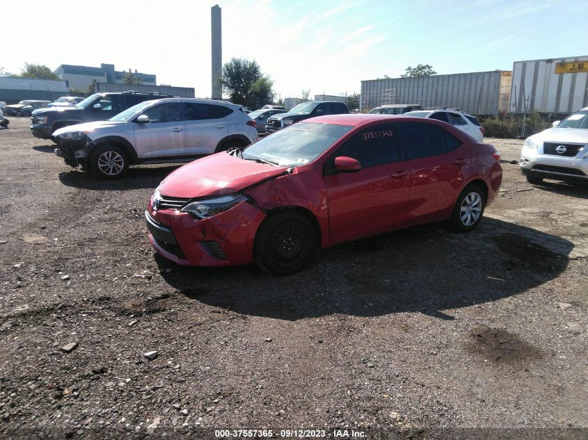 2016 Toyota Corolla Le VIN: 2T1BURHE2GC483458 Lot: 37557365