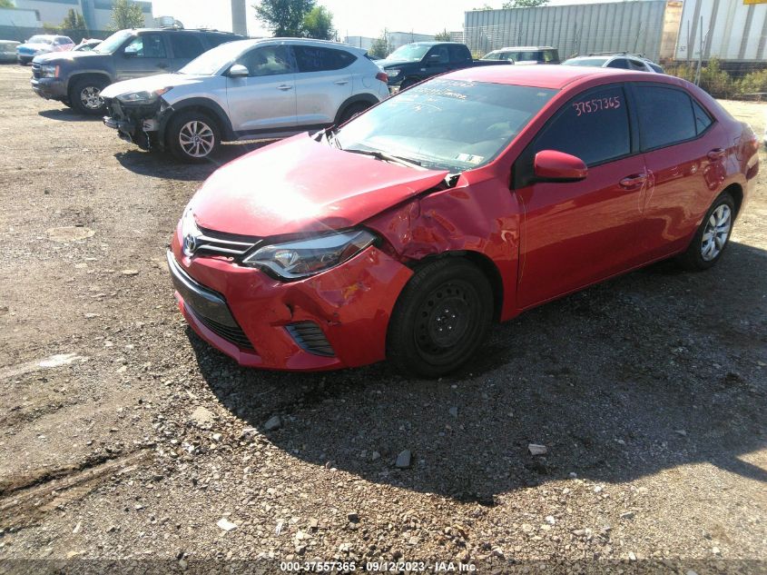 2016 Toyota Corolla Le VIN: 2T1BURHE2GC483458 Lot: 37557365