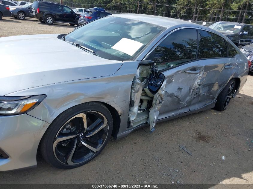 2022 Honda Accord Sedan Sport VIN: 1HGCV1F38NA105779 Lot: 37566740