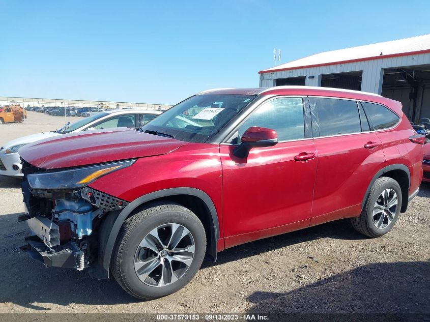 2022 Toyota Highlander Xle VIN: 5TDGZRBH8NS561269 Lot: 37573153