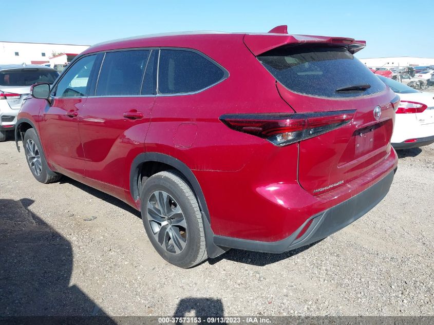 2022 Toyota Highlander Xle VIN: 5TDGZRBH8NS561269 Lot: 37573153