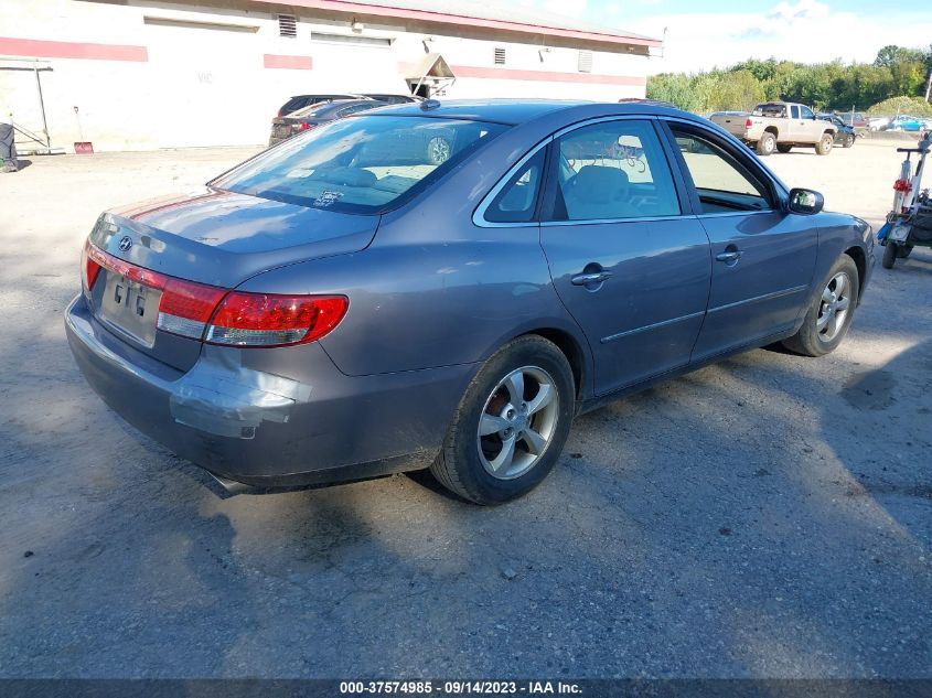 2007 Hyundai Azera Gls VIN: KMHFC46D27A202826 Lot: 37574985