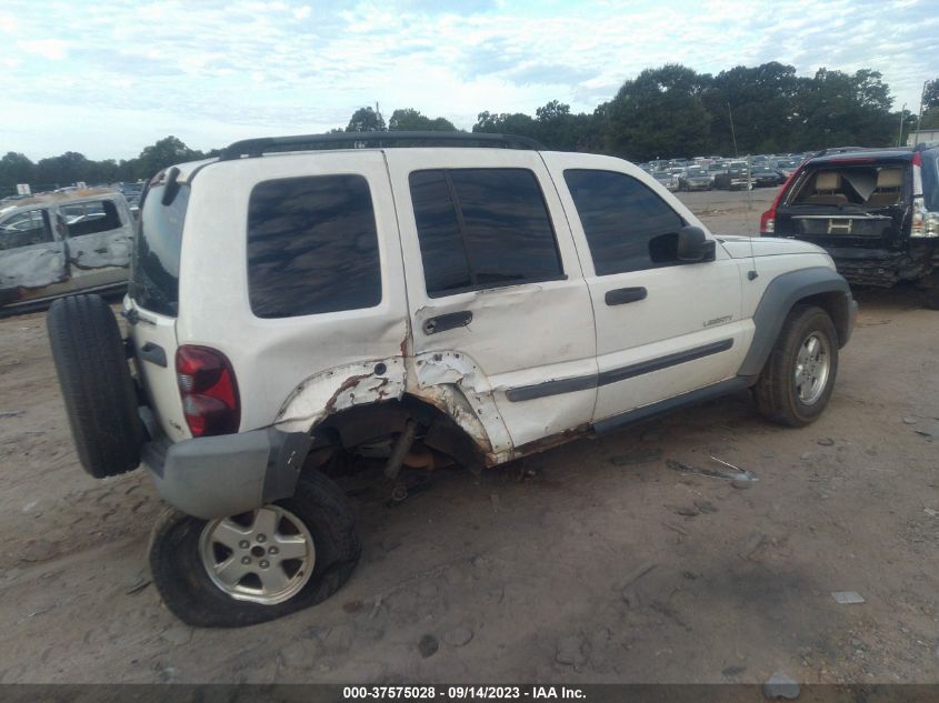 2005 Jeep Liberty Sport VIN: 1J4GL48K45W508828 Lot: 37575028