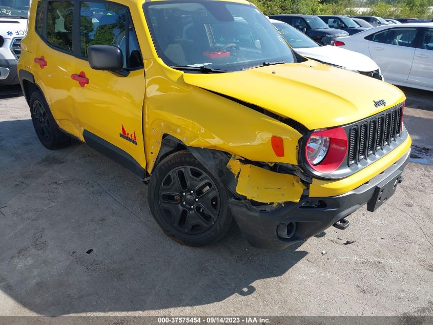 2018 Jeep Renegade Upland Edition VIN: ZACCJBAB0JPH94581 Lot: 37575454