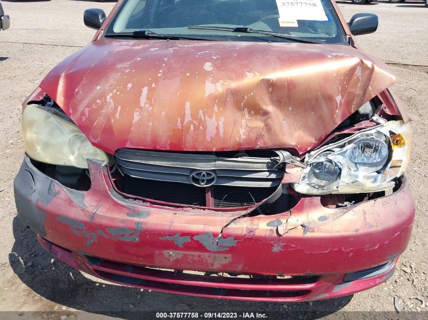 2004 Toyota Corolla Ce/S/Le VIN: 1NXBR32E44Z321803 Lot: 37577758