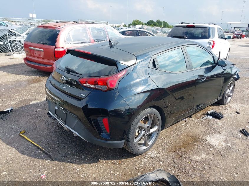 2019 Hyundai Veloster 2.0 VIN: KMHTG6AF3KU016554 Lot: 37580702