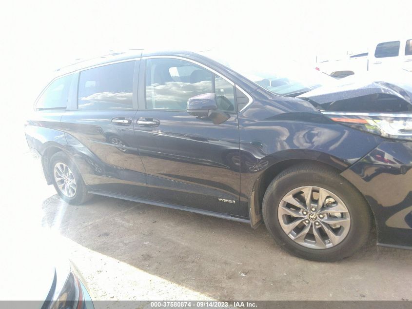 2021 Toyota Sienna Xle VIN: 5TDYRKECXMS058305 Lot: 37580874