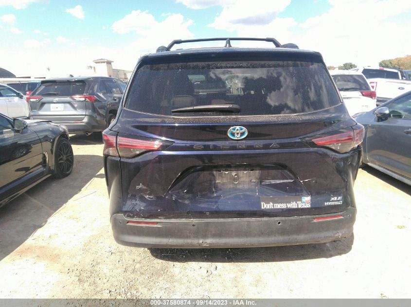 2021 Toyota Sienna Xle VIN: 5TDYRKECXMS058305 Lot: 37580874