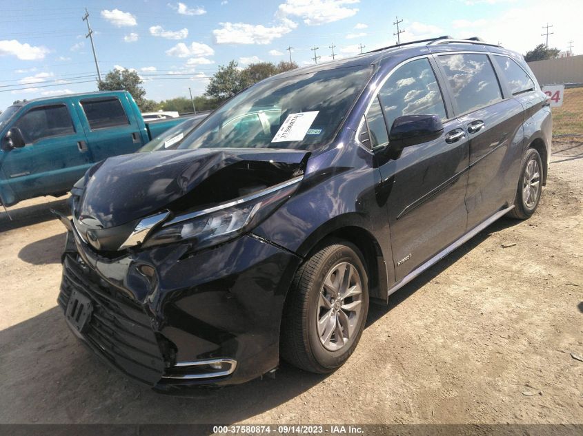 2021 Toyota Sienna Xle VIN: 5TDYRKECXMS058305 Lot: 37580874