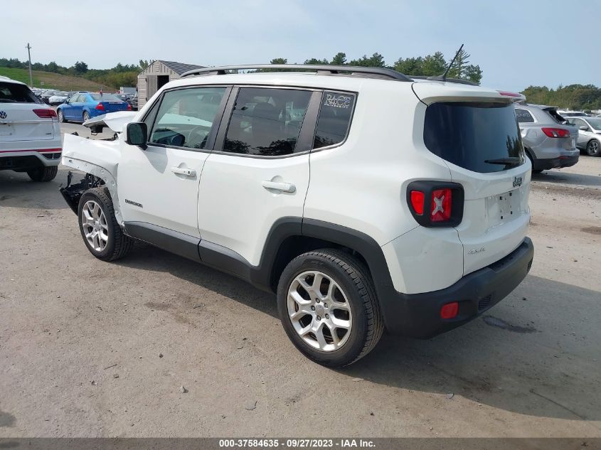 2017 Jeep Renegade Latitude 4X4 VIN: ZACCJBBB7HPF46501 Lot: 37584635