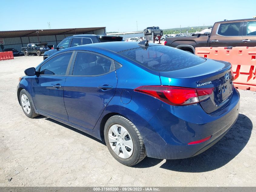 5NPDH4AEXGH745721 2016 Hyundai Elantra Se