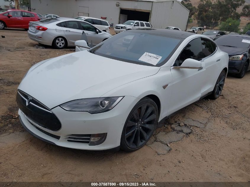 2014 Tesla Model S 60 Kwh Battery/P85 VIN: 5YJSA1H11EFP53845 Lot: 37587590