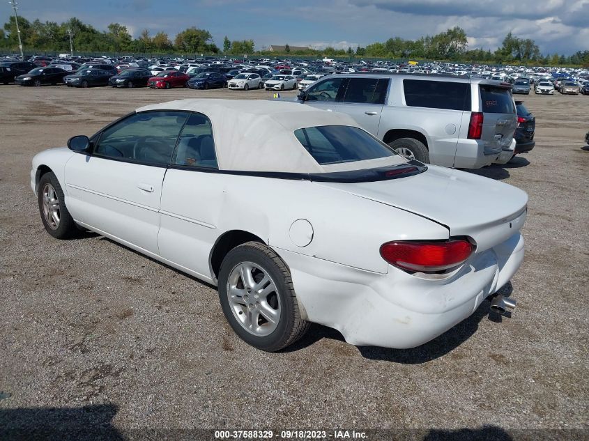 1997 Chrysler Sebring Jx VIN: 3C3EL45H9VT623585 Lot: 37588329