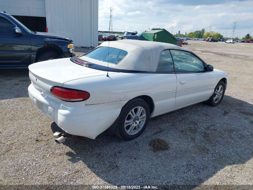 1997 Chrysler Sebring Jx VIN: 3C3EL45H9VT623585 Lot: 37588329