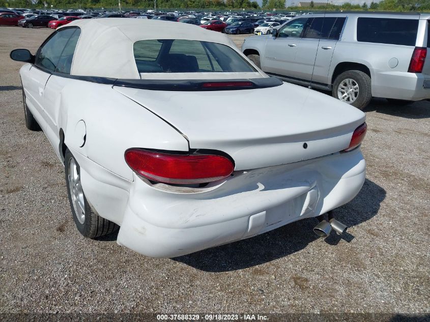 1997 Chrysler Sebring Jx VIN: 3C3EL45H9VT623585 Lot: 37588329