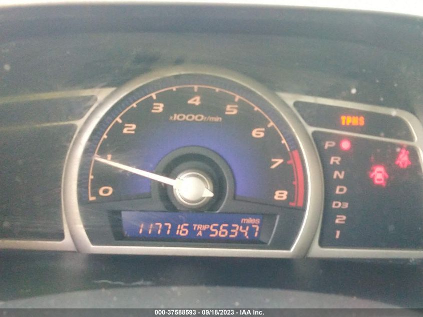 2009 Honda Civic Lx-S VIN: 2HGFA166X9H336354 Lot: 37588593