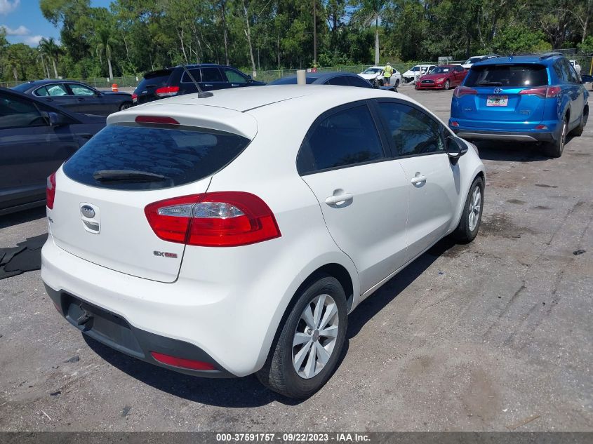 2014 Kia Rio Ex VIN: KNADN5A3XE6334529 Lot: 37591757