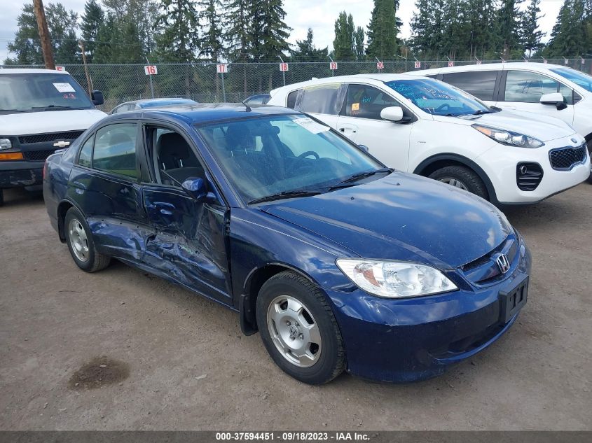 2005 Honda Civic Hybrid VIN: JHMES96665S002068 Lot: 37594451