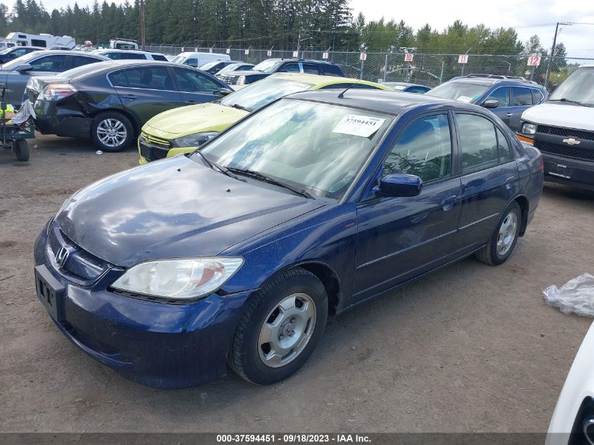 2005 Honda Civic Hybrid VIN: JHMES96665S002068 Lot: 37594451