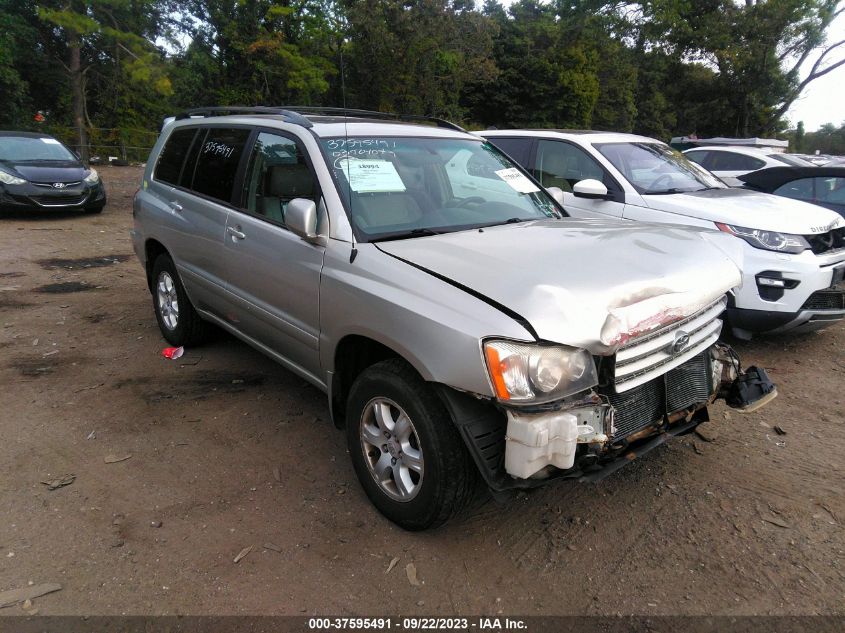 2003 Toyota Highlander V6 (A4) VIN: JTEHF21A230135078 Lot: 37595491