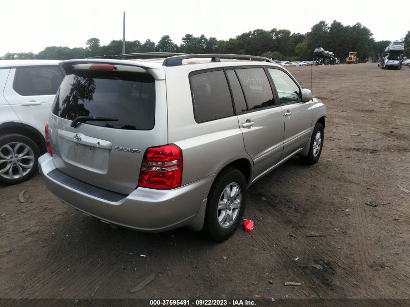 2003 Toyota Highlander V6 (A4) VIN: JTEHF21A230135078 Lot: 37595491