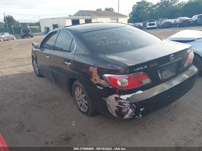 2003 Lexus Es 300 Base (A5) VIN: JTHBF30G430117153 Lot: 37595809