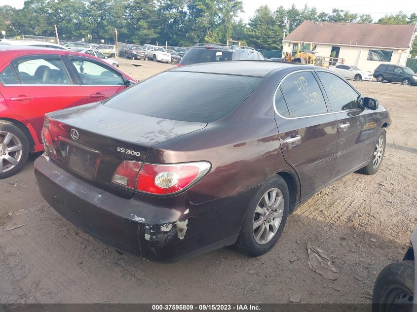 2003 Lexus Es 300 Base (A5) VIN: JTHBF30G430117153 Lot: 37595809