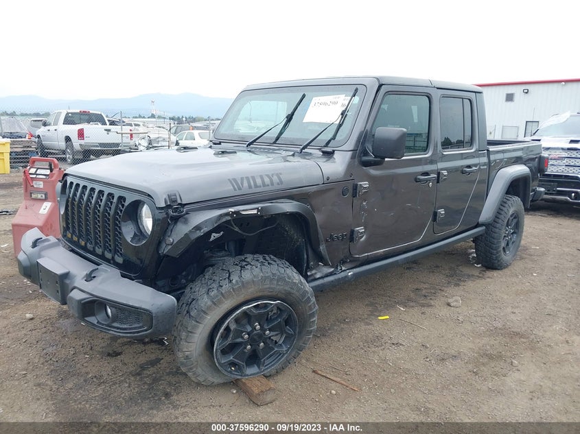 2021 Jeep Gladiator Willys VIN: 1C6HJTAGXML525446 Lot: 37596290