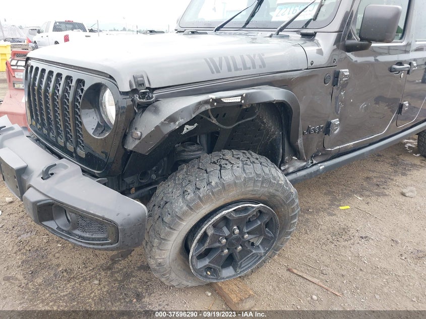 2021 Jeep Gladiator Willys VIN: 1C6HJTAGXML525446 Lot: 37596290