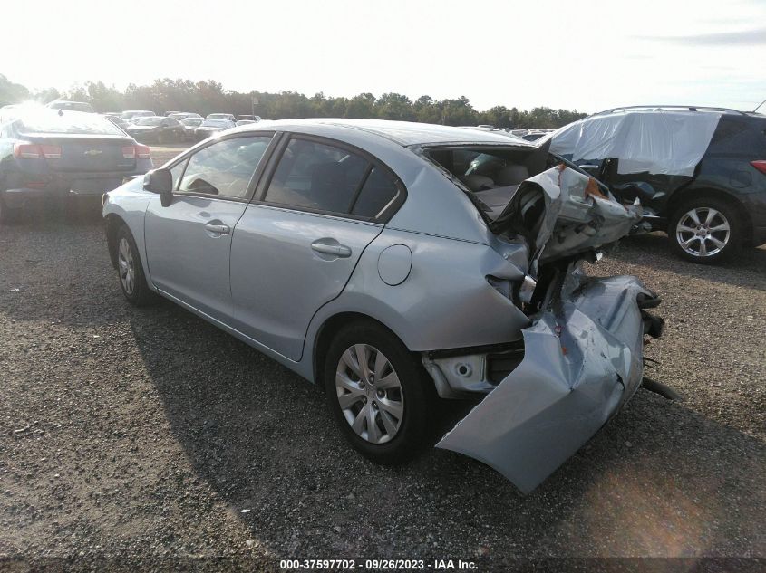 2012 Honda Civic Lx VIN: 19XFB2F5XCE034073 Lot: 37597702