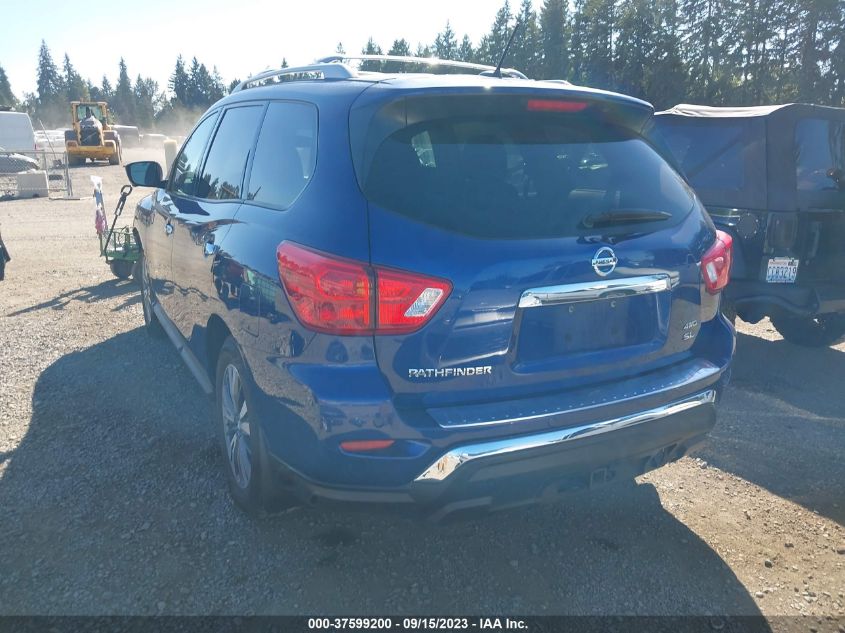 2017 Nissan Pathfinder Sl VIN: 5N1DR2MM7HC628711 Lot: 37599200