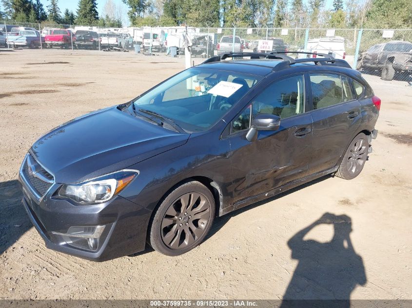 2015 Subaru Impreza Wagon 2.0I Sport Premium VIN: JF1GPAT67F8288387 Lot: 37599735