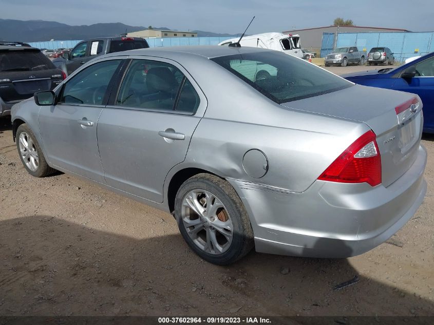 2012 Ford Fusion Se VIN: 3FAHP0HA9CR333545 Lot: 37602964