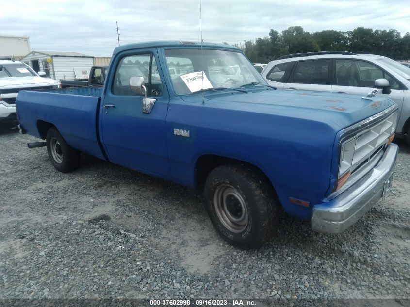 1990 Dodge D-Series D150S VIN: 1B7GE06X8LS748699 Lot: 37602998