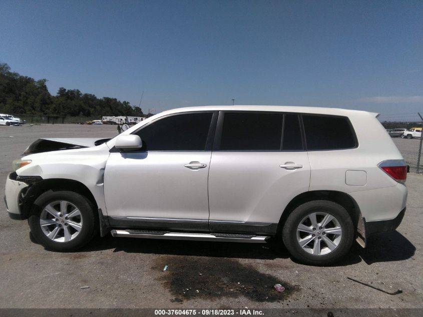 2012 Toyota Highlander Base V6 VIN: 5TDZK3EH1CS073798 Lot: 37604675