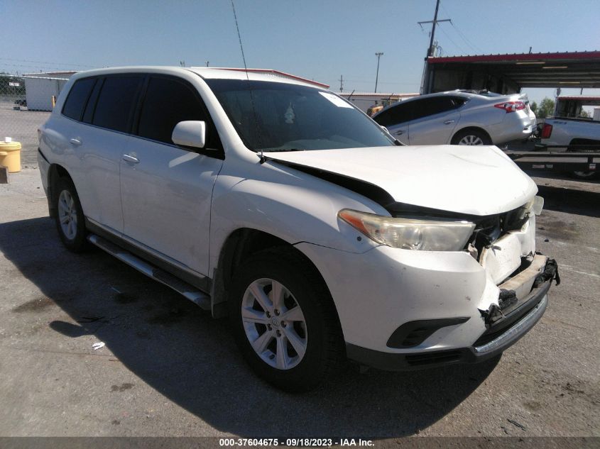 2012 Toyota Highlander Base V6 VIN: 5TDZK3EH1CS073798 Lot: 37604675