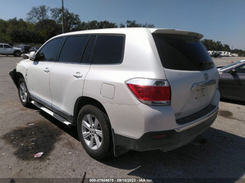 2012 Toyota Highlander Base V6 VIN: 5TDZK3EH1CS073798 Lot: 37604675