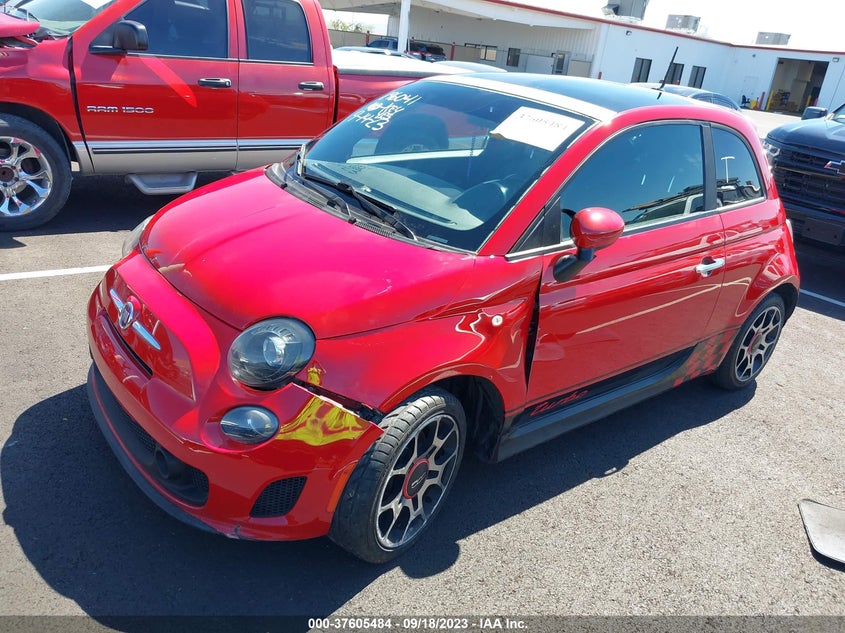 2015 Fiat 500 Turbo VIN: 3C3CFFHH5FT560587 Lot: 37605484