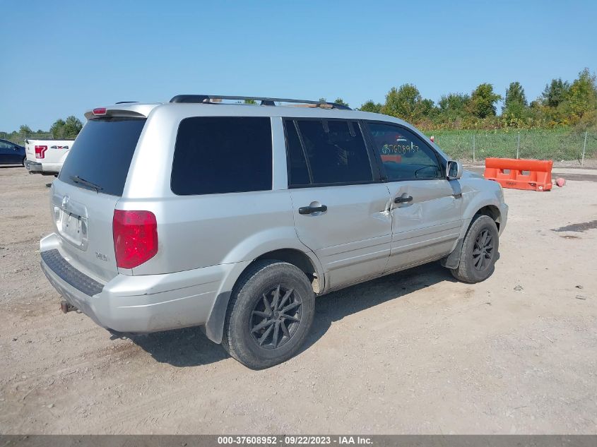 2004 Honda Pilot Ex-L VIN: 2HKYF18544H606482 Lot: 37608952