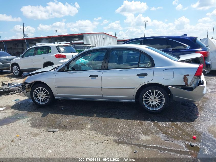 2001 Honda Civic Lx VIN: 2HGES15591H548281 Lot: 37609388