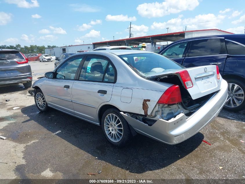 2001 Honda Civic Lx VIN: 2HGES15591H548281 Lot: 37609388