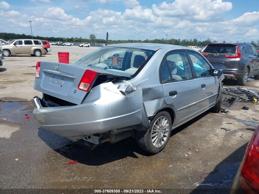 2001 Honda Civic Lx VIN: 2HGES15591H548281 Lot: 37609388